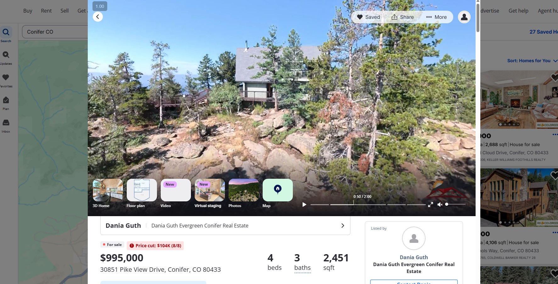 Example of Dania's listing presentation on Zillow