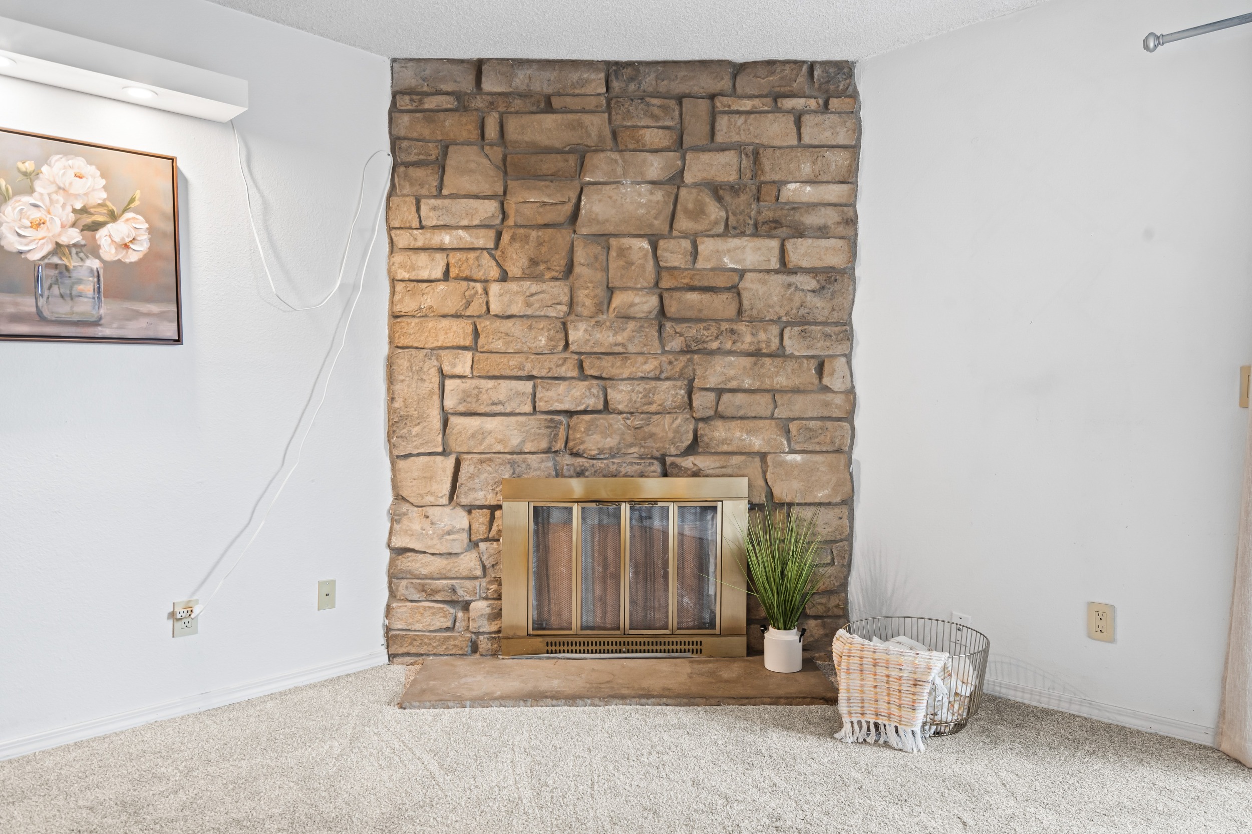 Wood Burning Fireplace