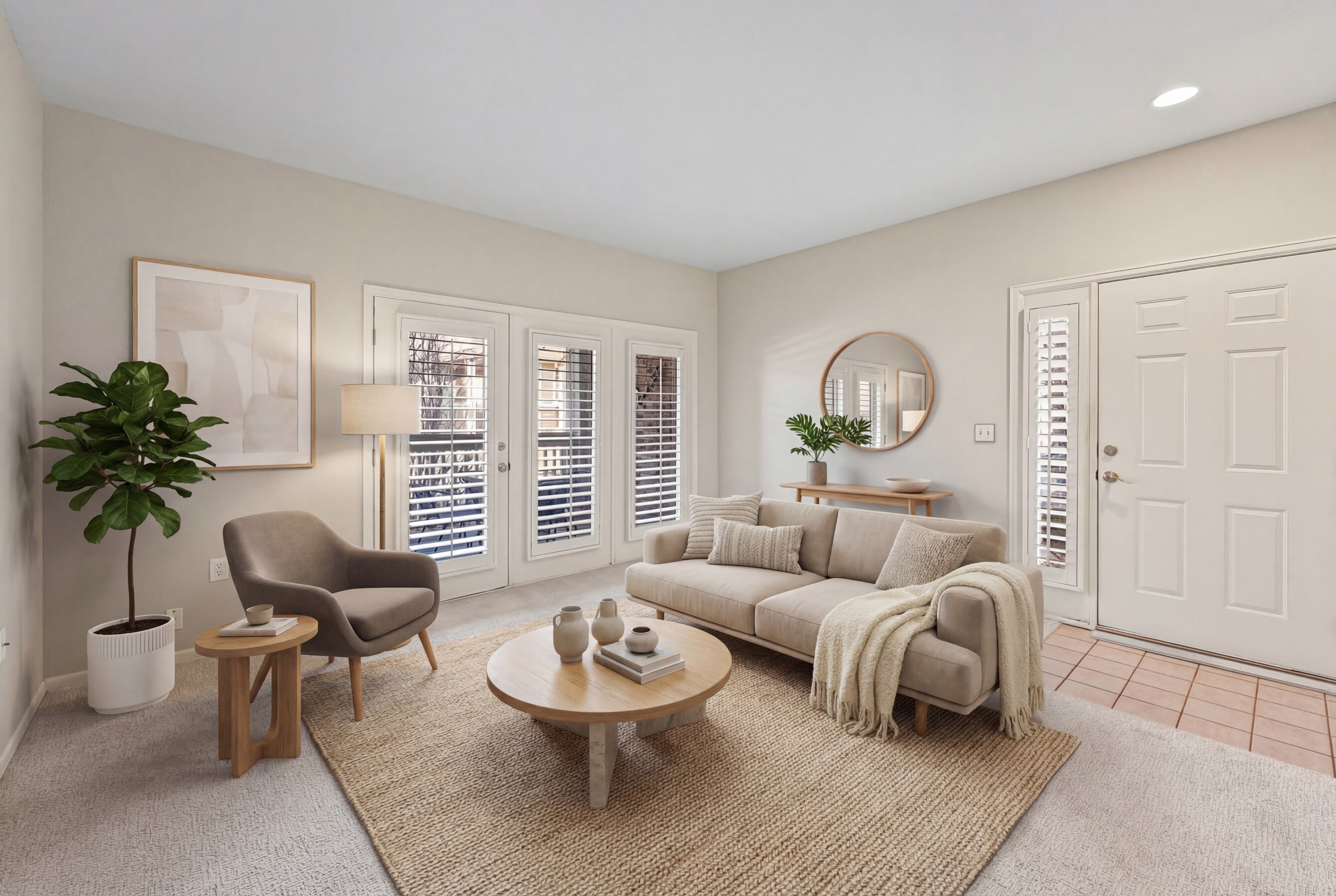 Virtual Staged Living Room