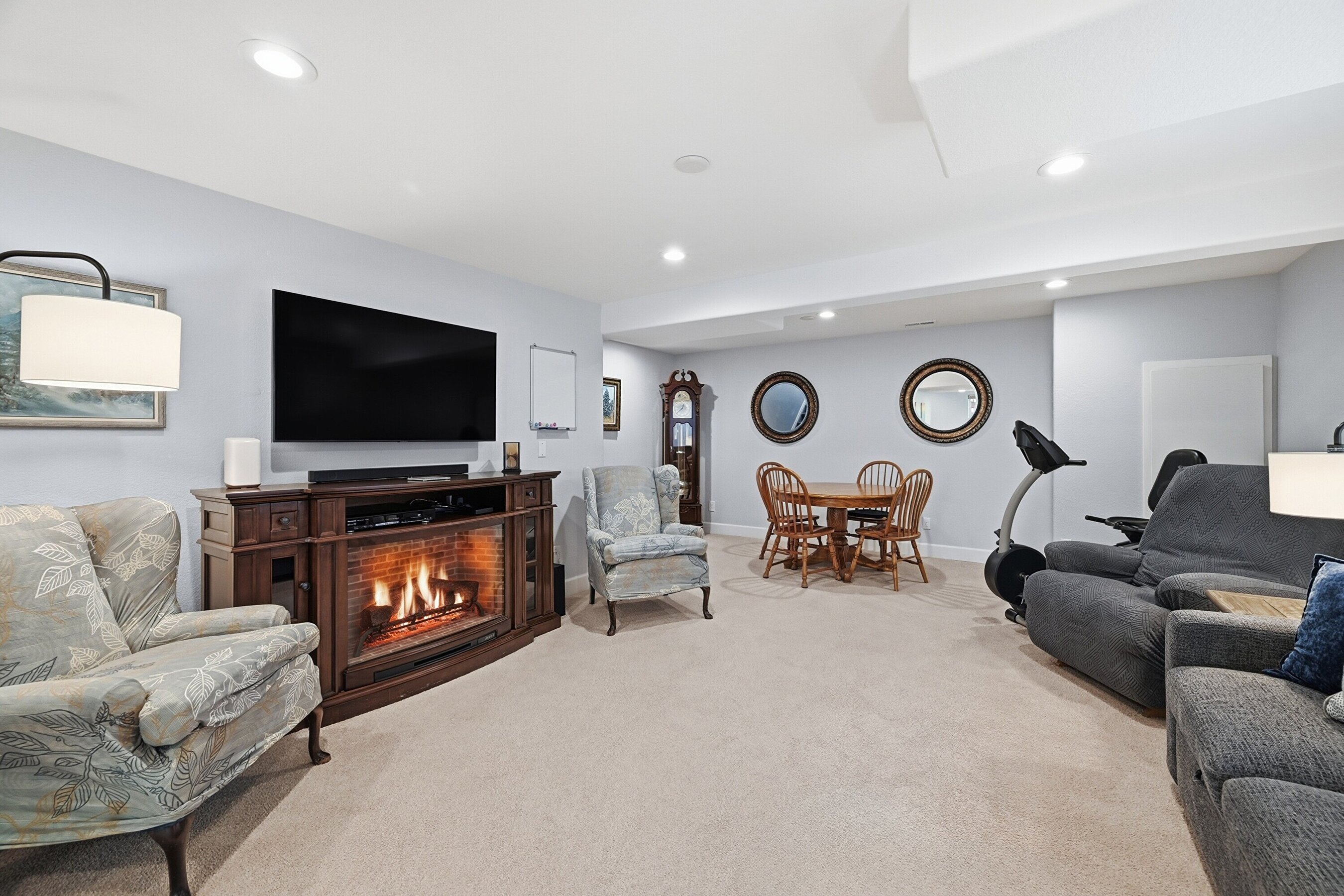 Living Area in Basement