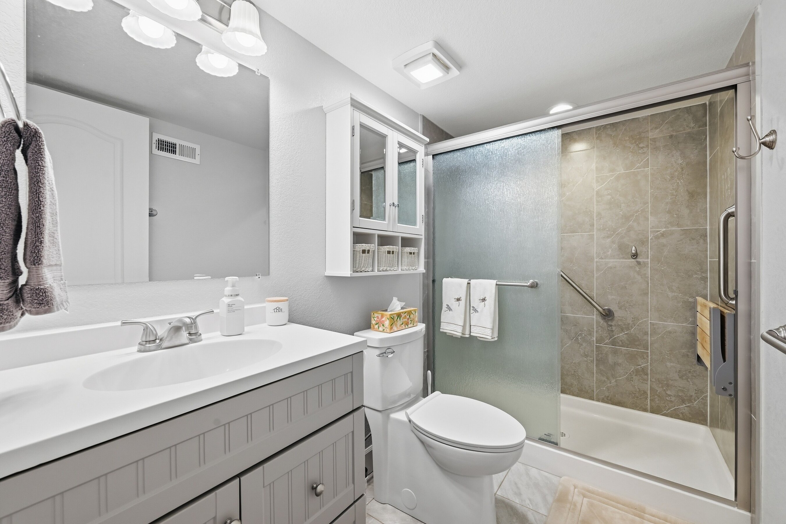 3/4 Bath in Basement