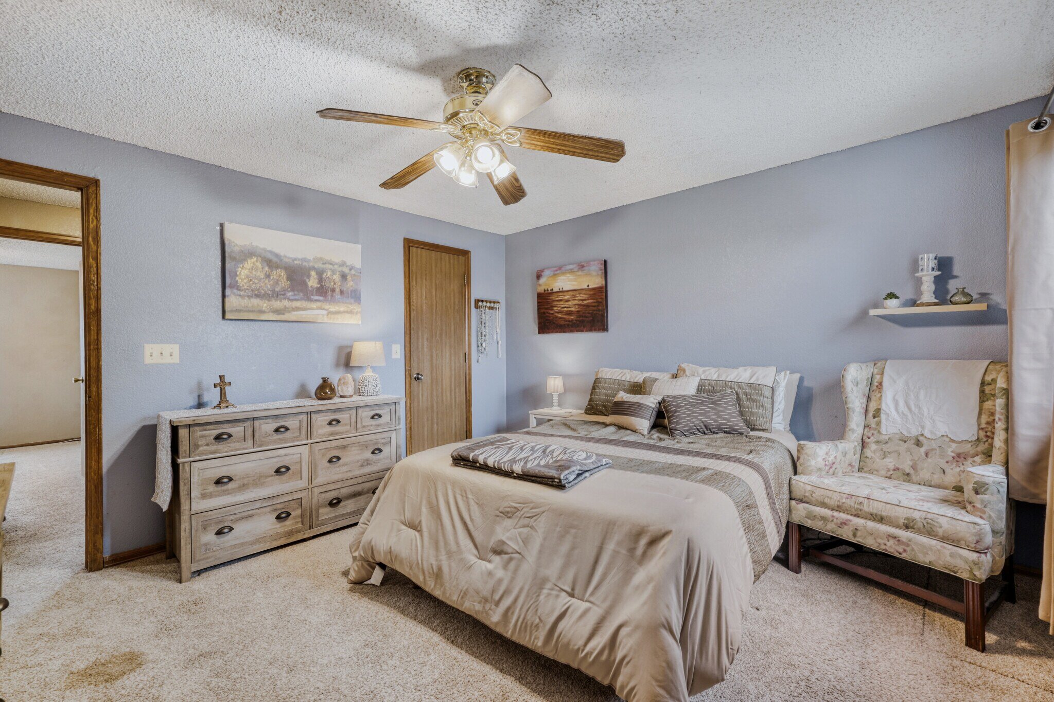 Primary Bedroom with Ceiling Fan