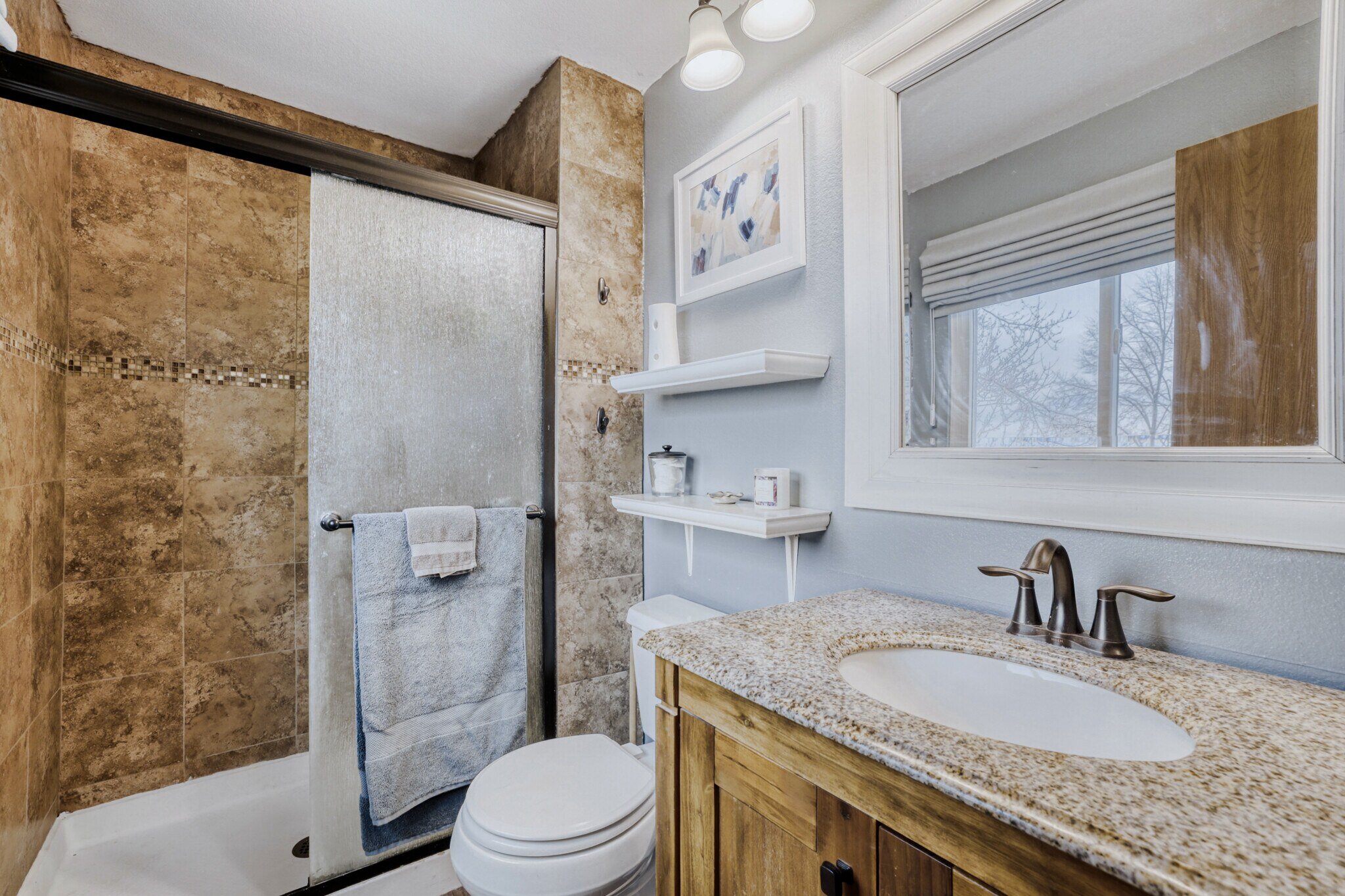 Private Updated 3/4 Master Bath