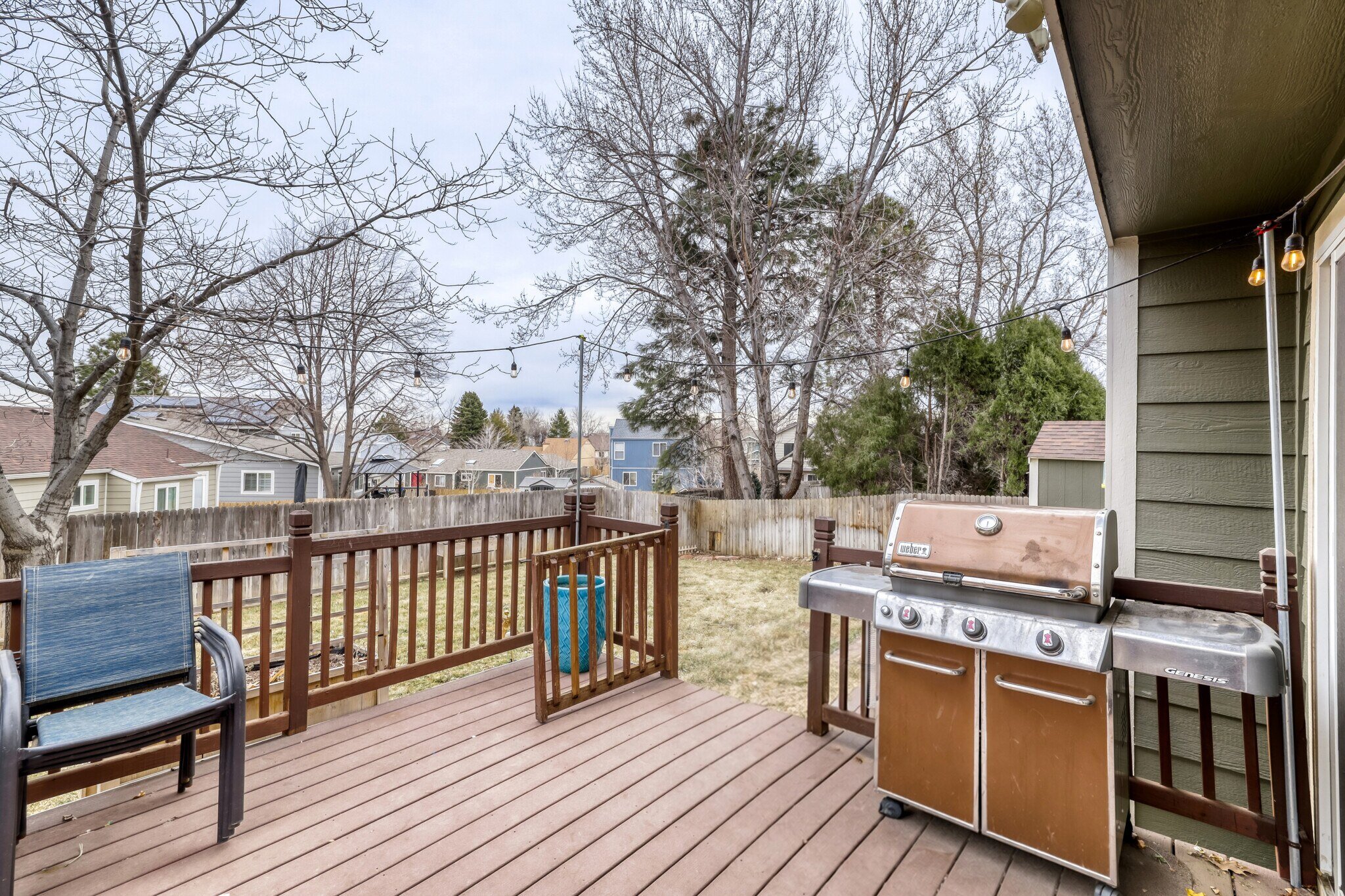 Nice Fenced Back Yard with 13x13 Deck Plus Dog Run