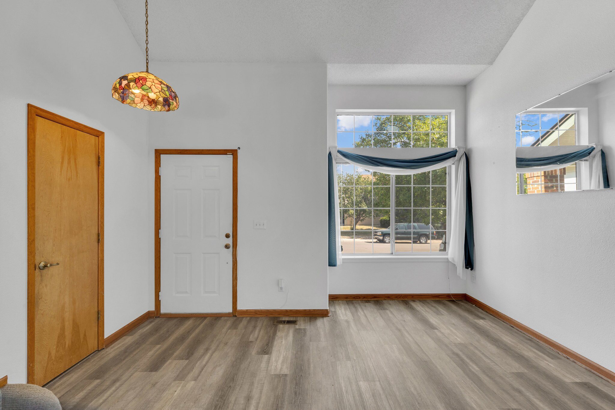 Vaulted Living Room with LVP Flooring
