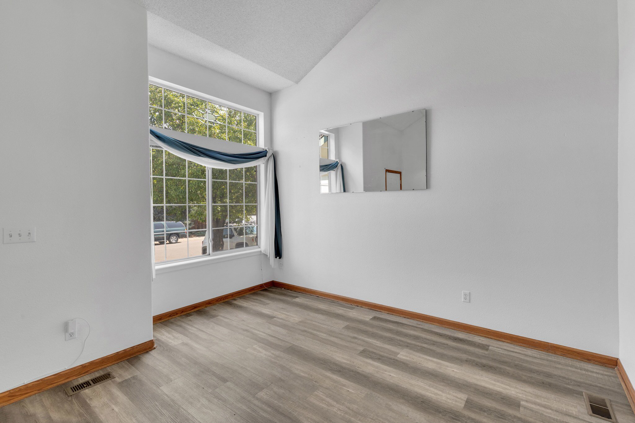 Vaulted Living Room with LVP Flooring