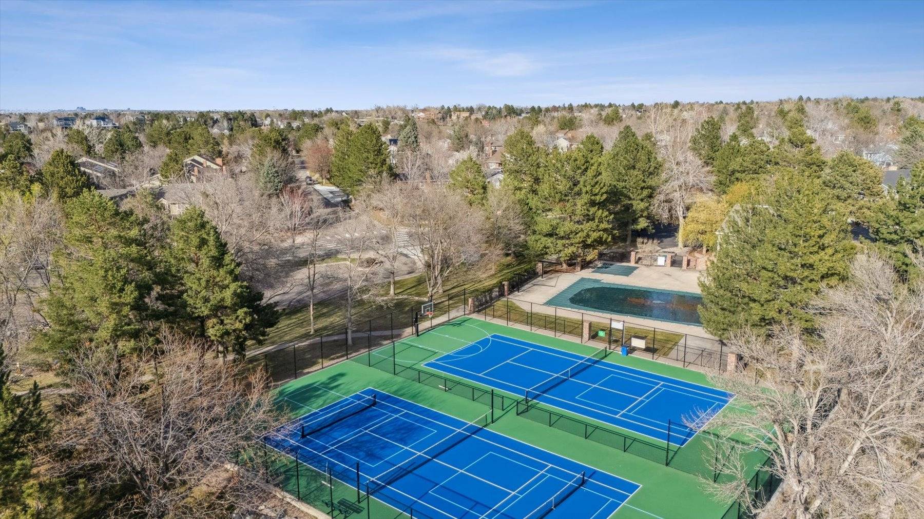 Tennis, Pickleball, Volleyball and basketball courts
