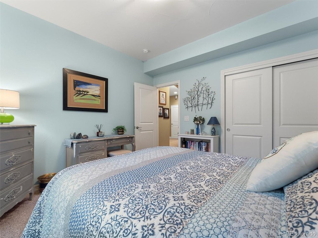 Guest bedroom in basement