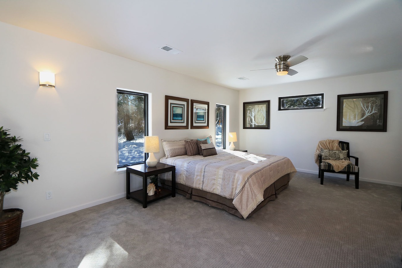 Gray and White Master Suite!