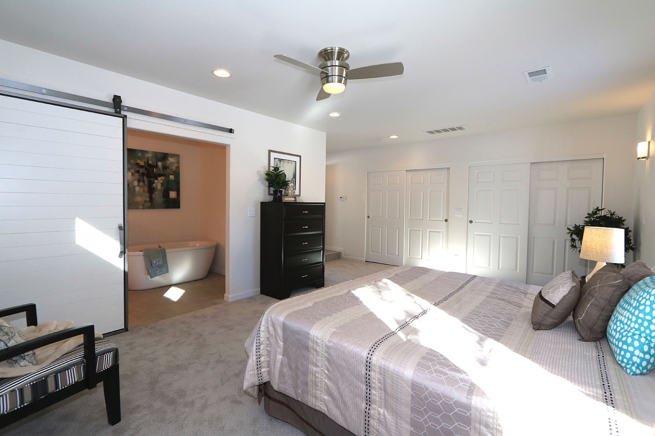 Spacious His & Her closets!