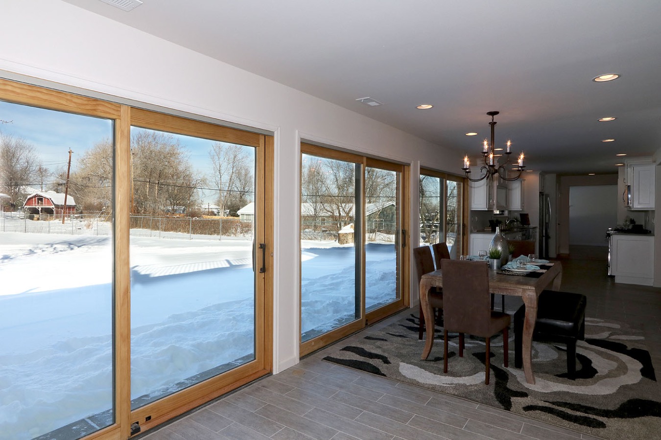 transitional dining area!
