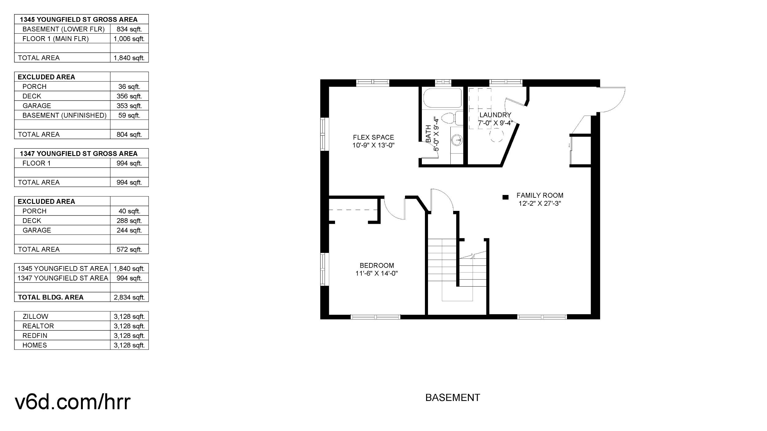 Floorplan for 1347 Youngfield
