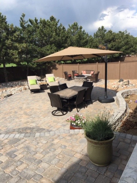 Extended patio, lots of room for relaxing!
