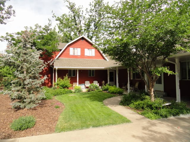 The property has 2 front entry doors plus covered porches!