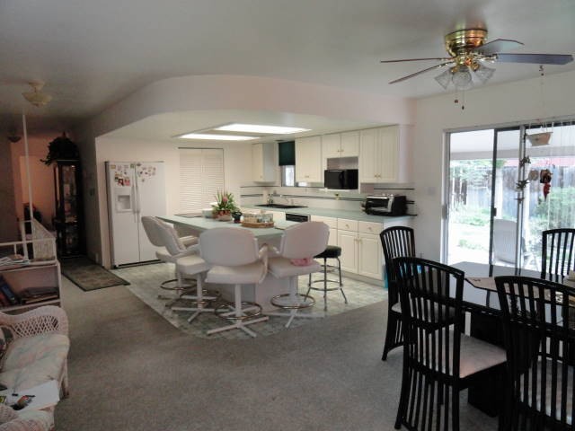 Sliding glass doors make outside entertaining easy!