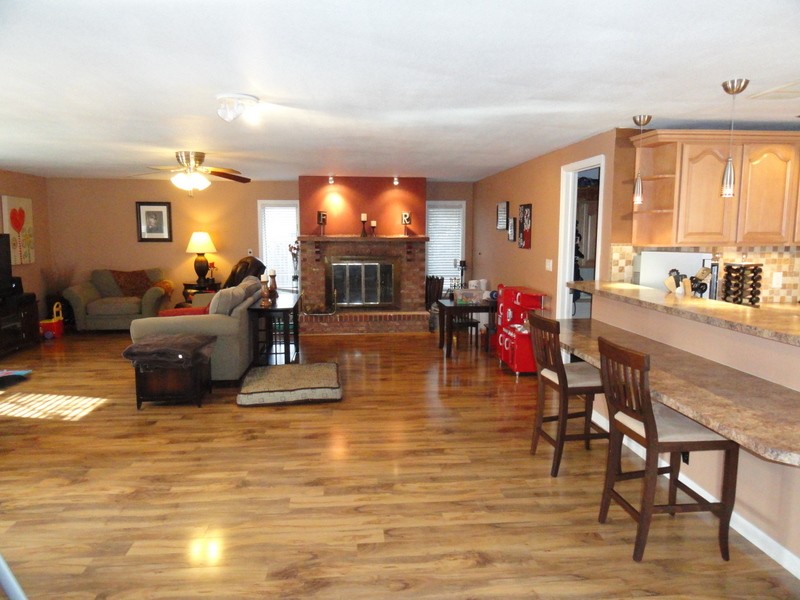 This home is a very open concept floorplan!   