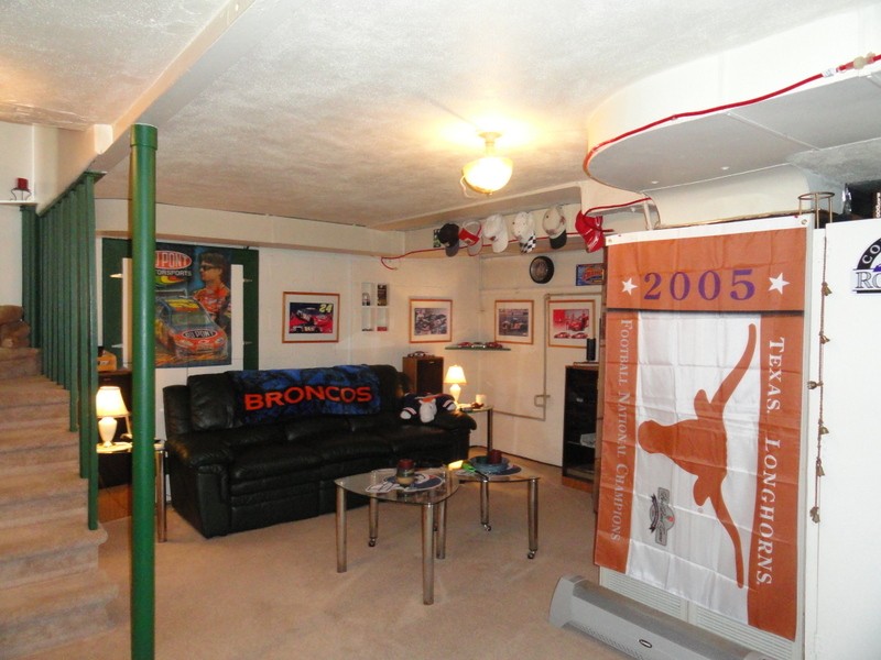Family Room in lower level features lots of extra storage!