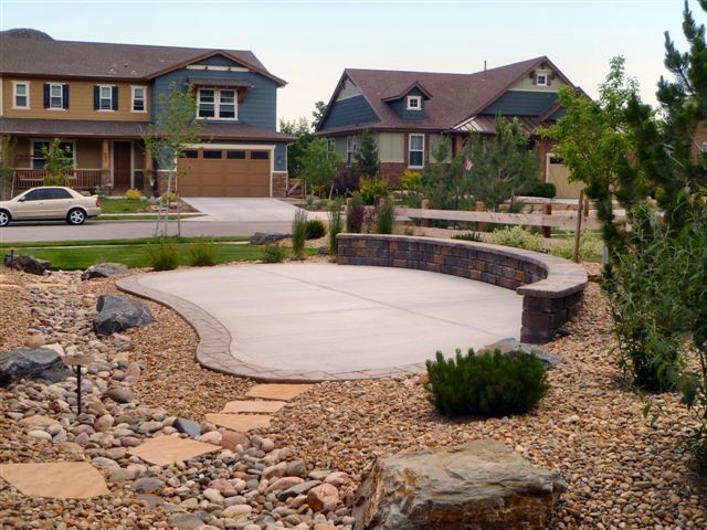 Terrace With Stone Bench