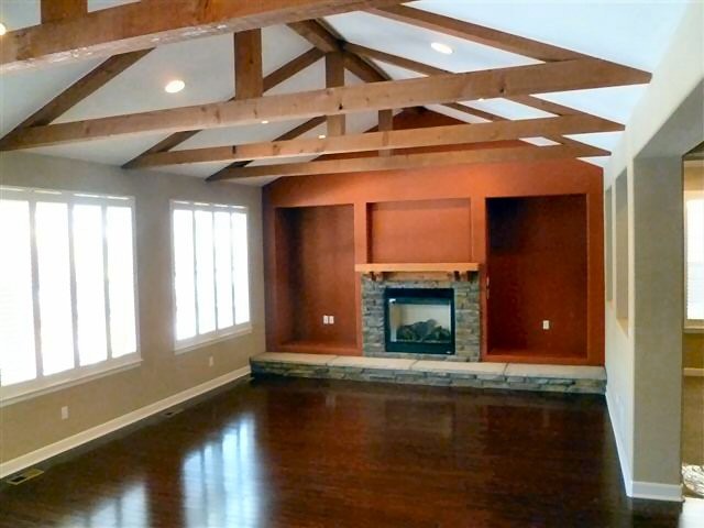 Great Room Timbered Ceiling