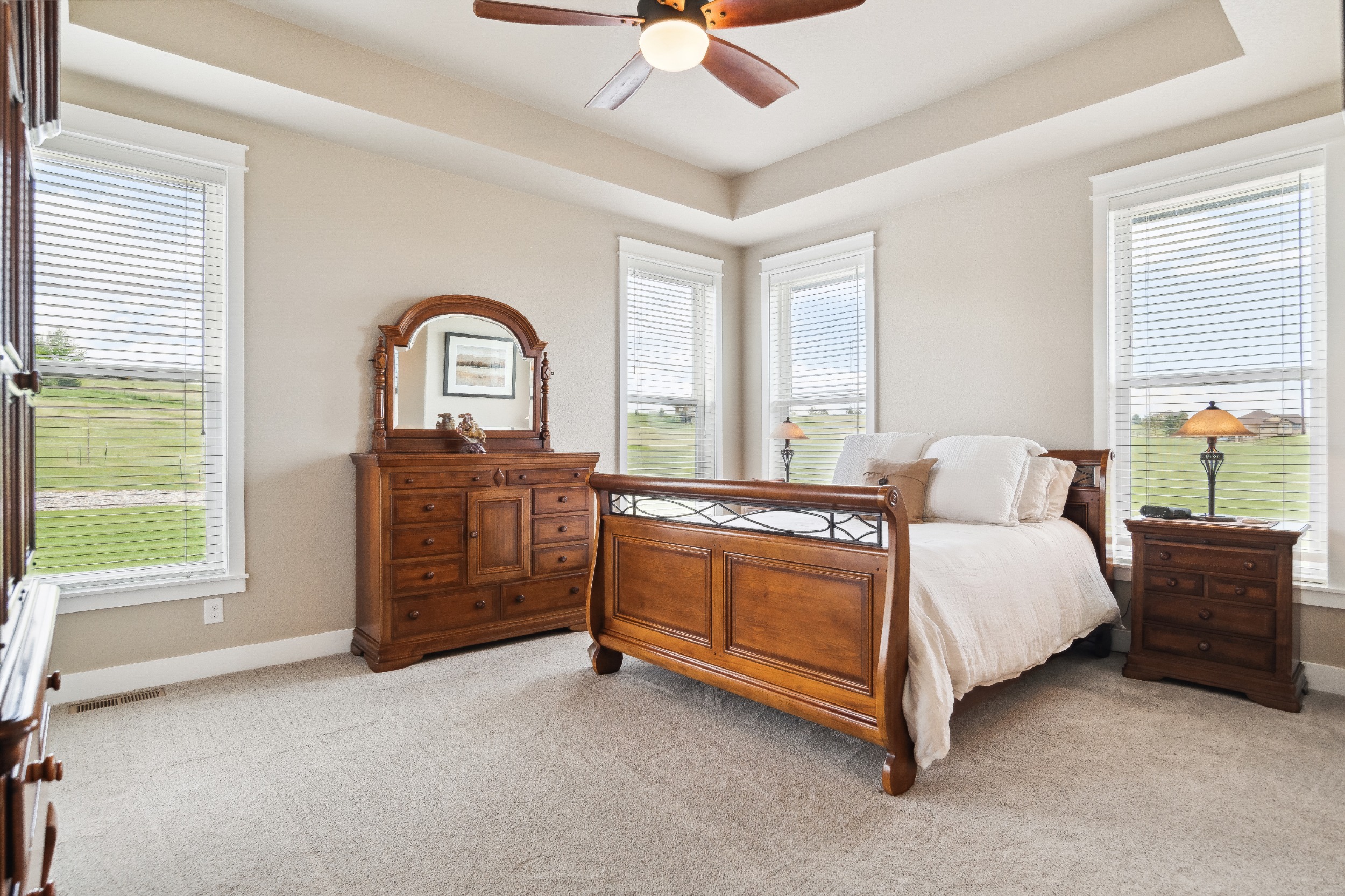 Master Bedroom with access to Covered Back Deck