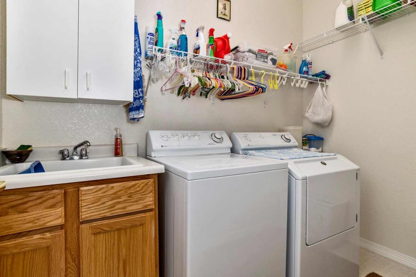 Main Floor Laundry Room with Utility Sink