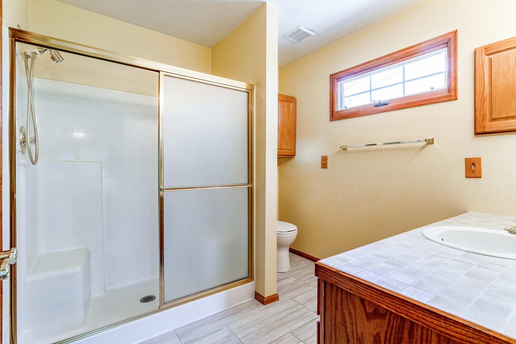 Large Walk-in Master Shower with Seating