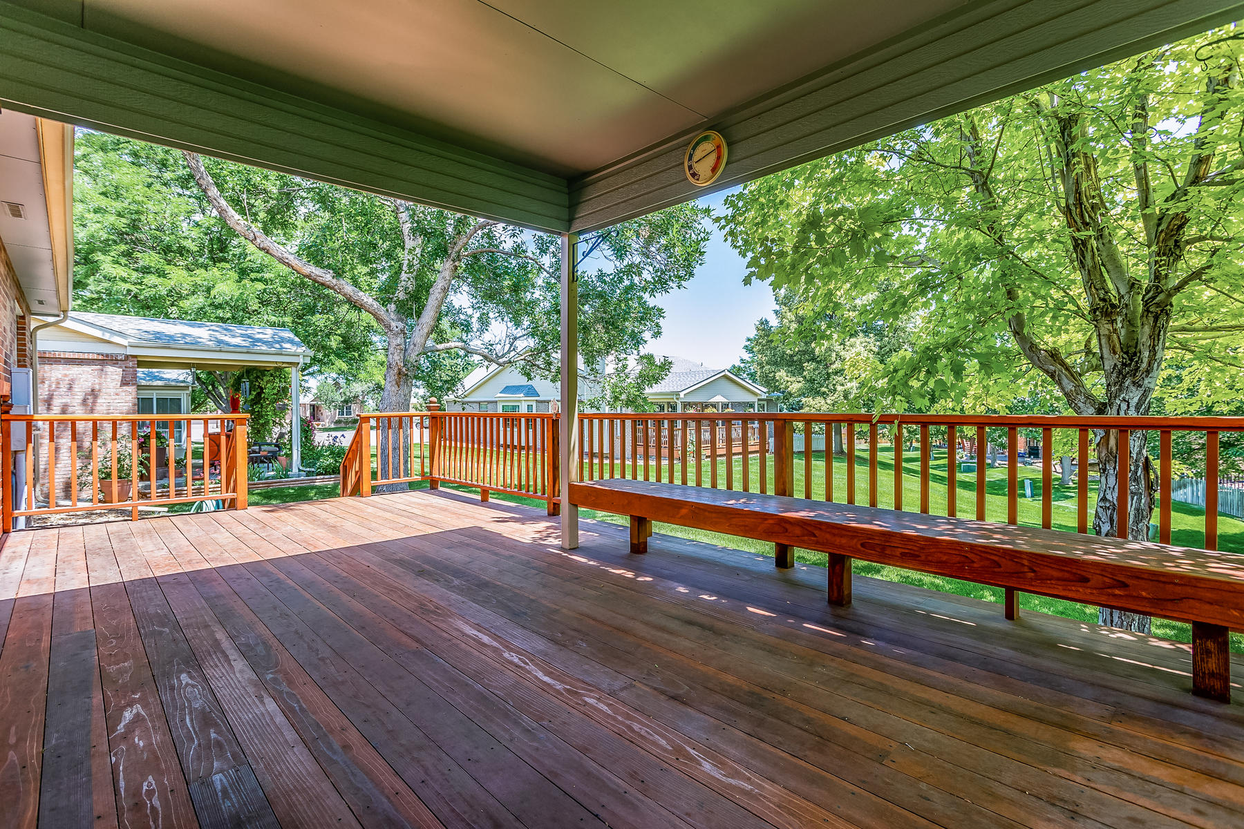 Huge Covered Patio Deck for Great Enjoyment