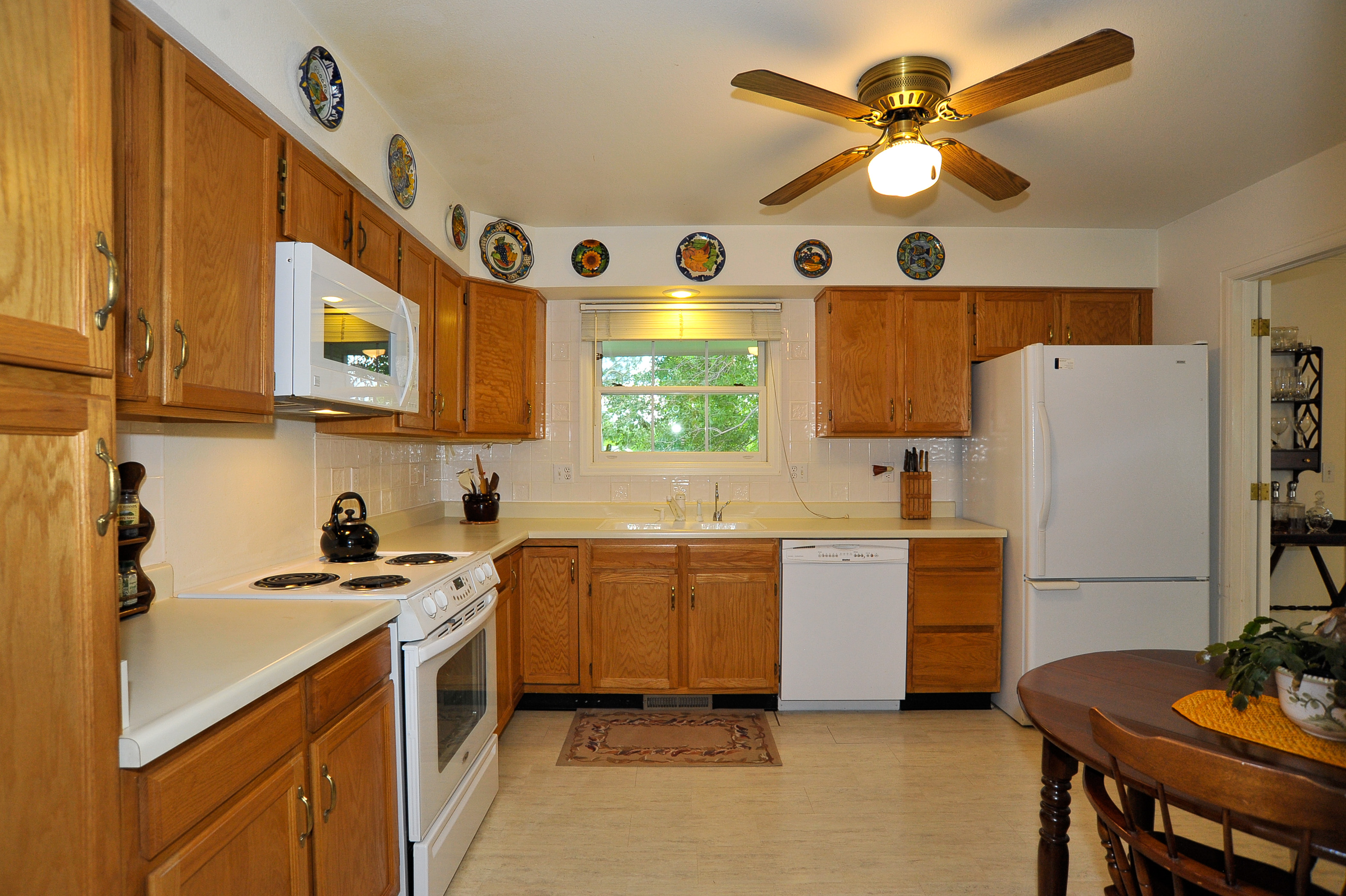 Large Tiled Kitchen with Abundant Cabinetry