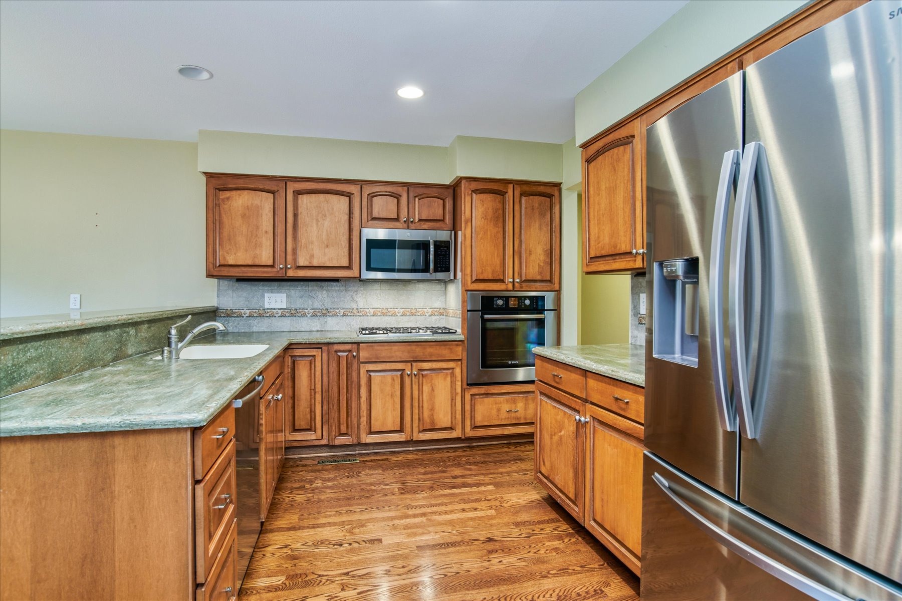 Remodeled Kitchen with Stainless Appliances