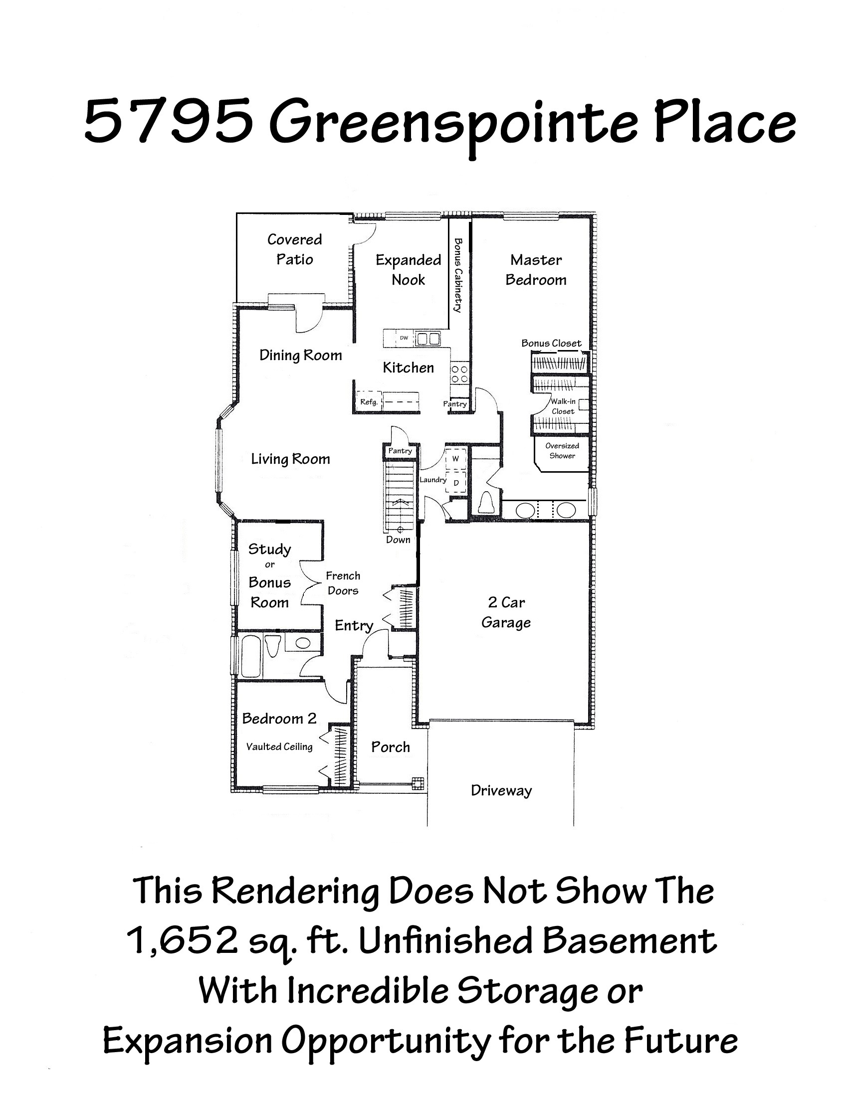 5795 Greenspointe Place Floor Plan