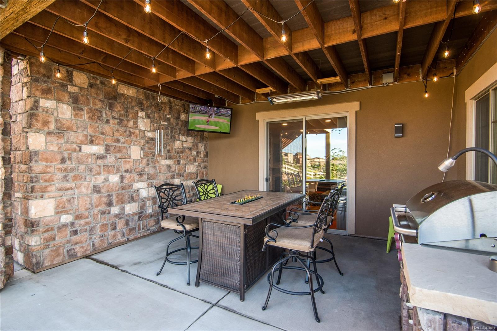 Enjoy entertaining in this outdoor area.
