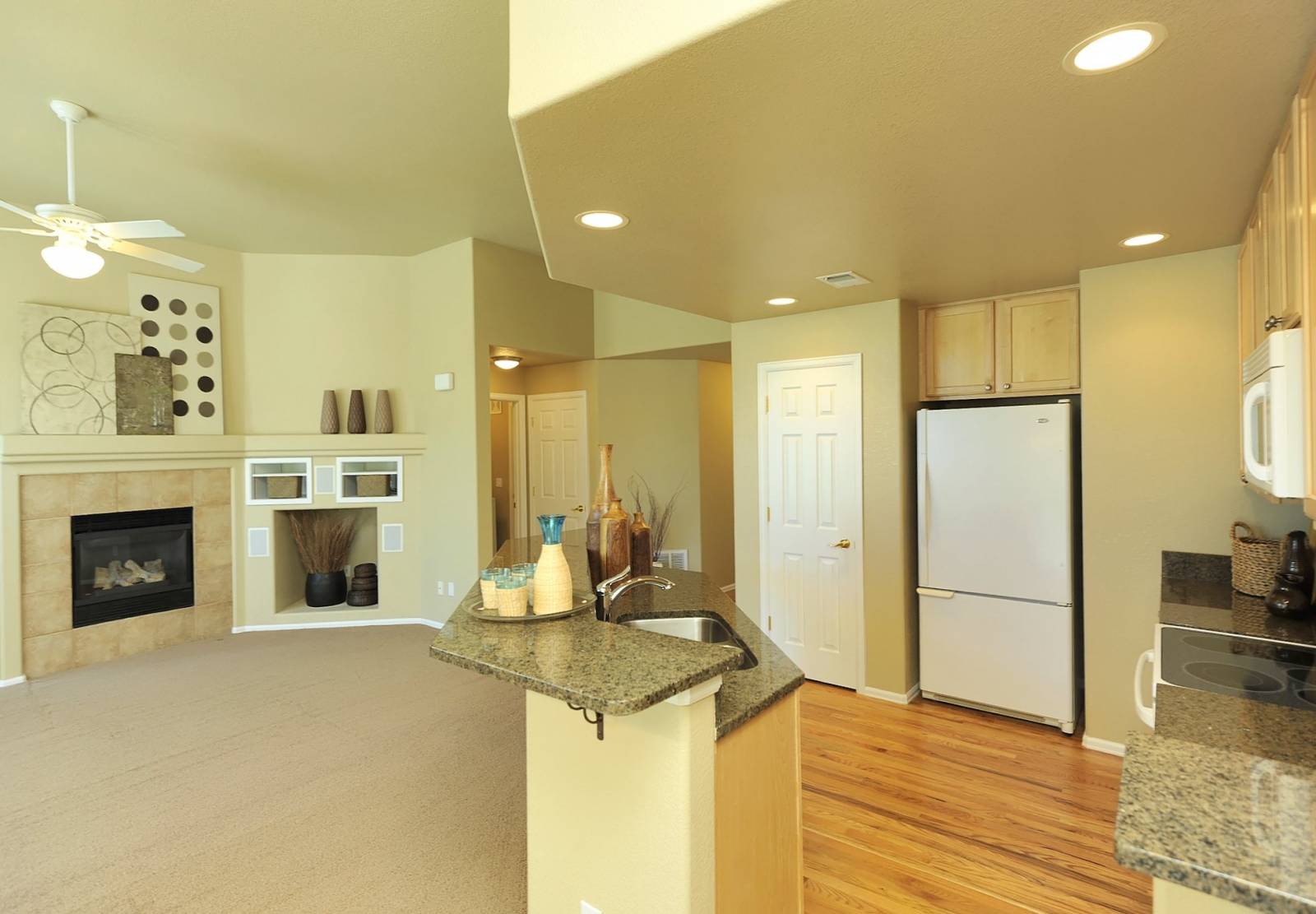 Kitchen and Living Room