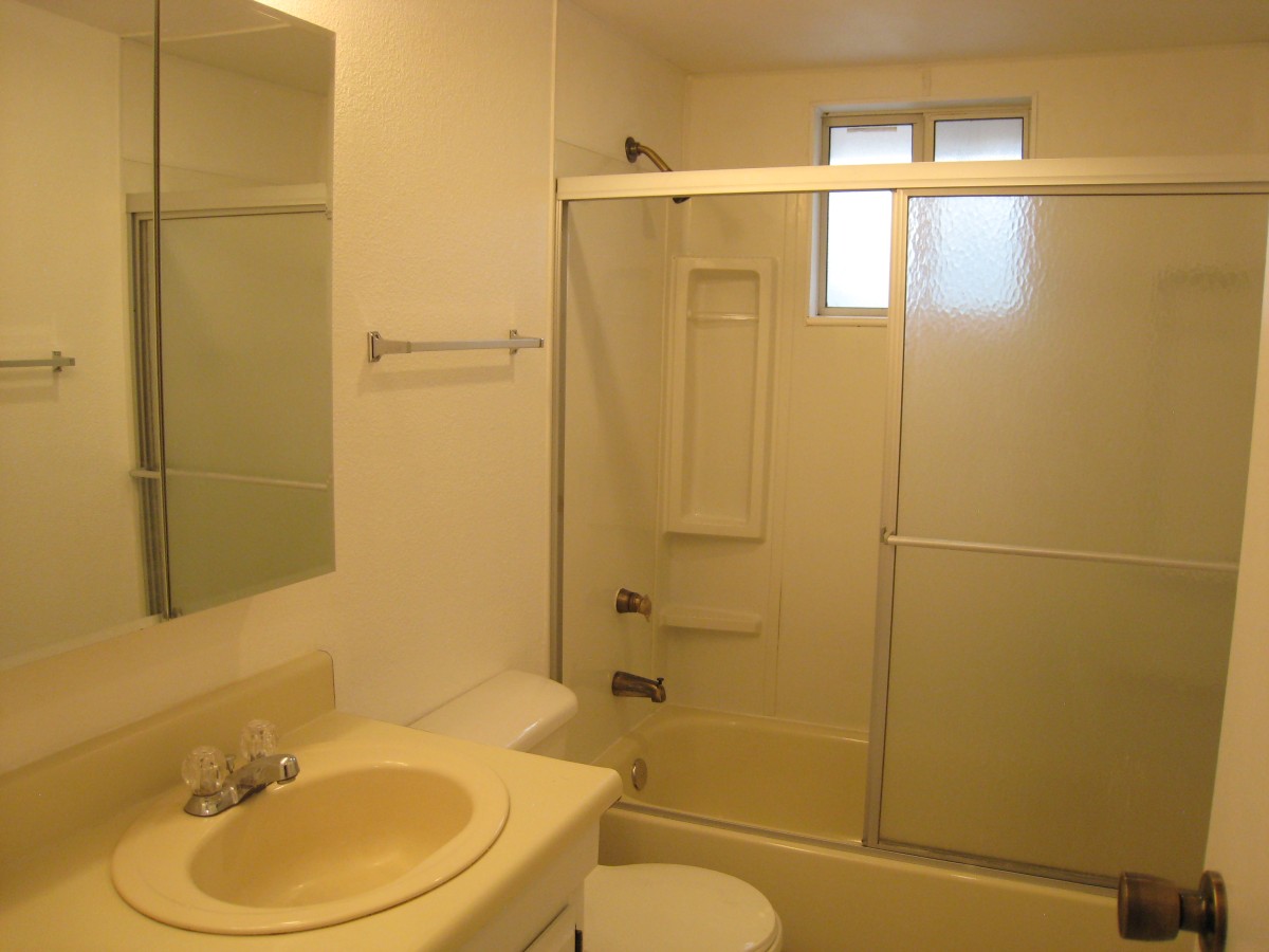 Remodeled main bath with tub/shower
