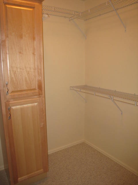 Half of master closet.