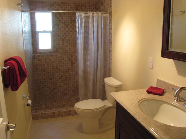 Basement bathroom.