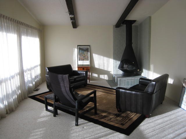 Cozy living room with views.