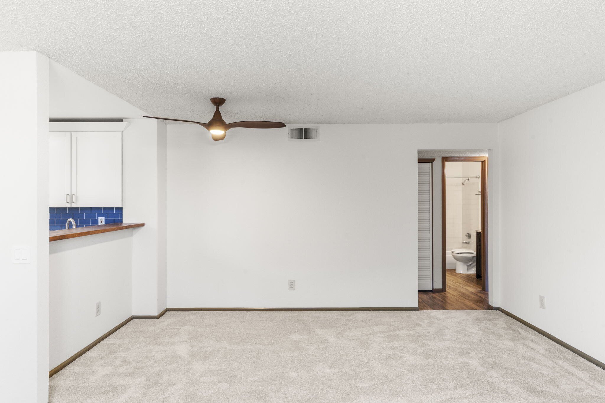 deeded parking spot, 2 storage closets, tons of closet space