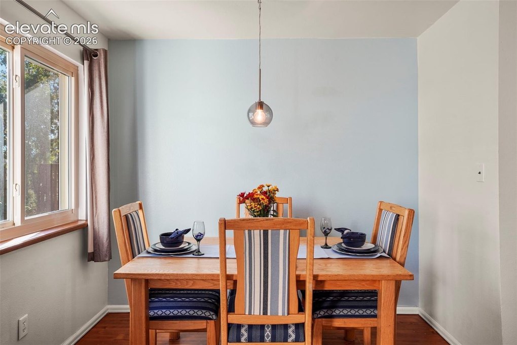 Separate dining area with tons of natural light! 