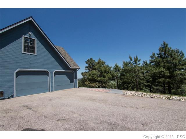 Large paved driveway