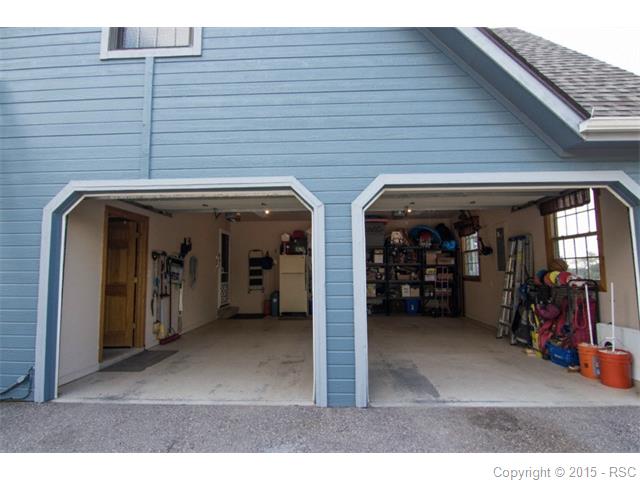 Finished garage