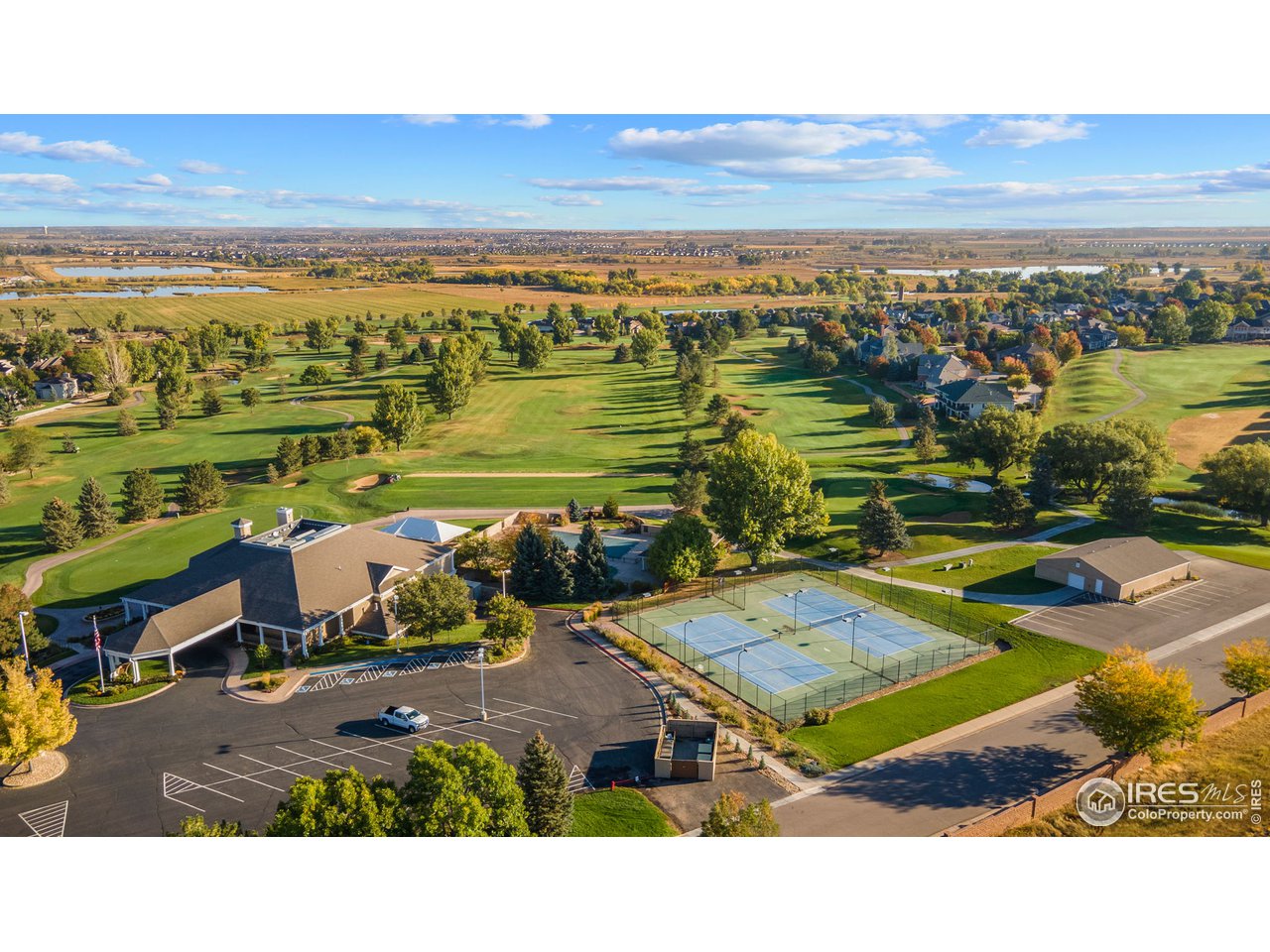 Ptarmigan clubhouse, tennis courts, and swimming pool