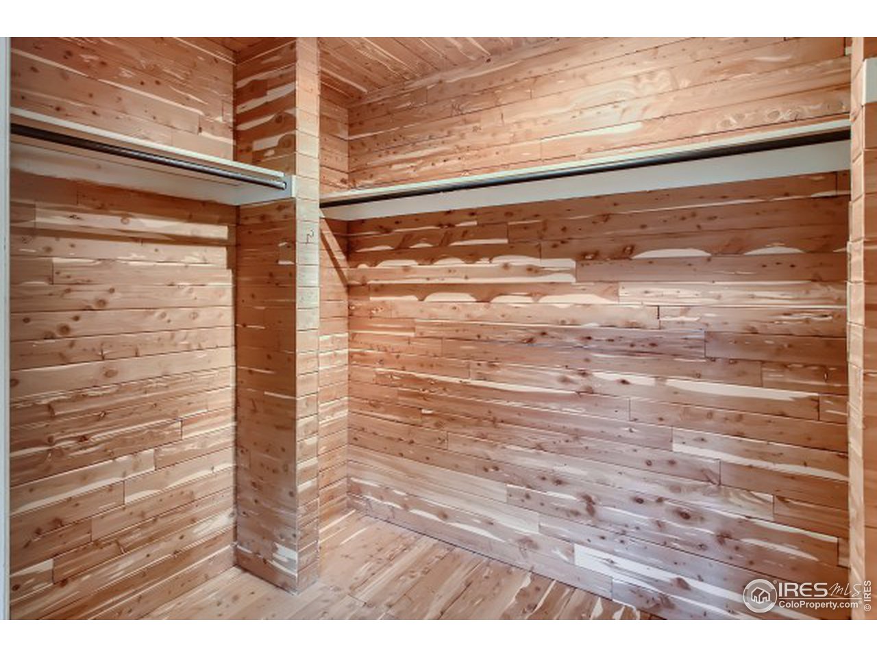 Large cedar walk-in closet