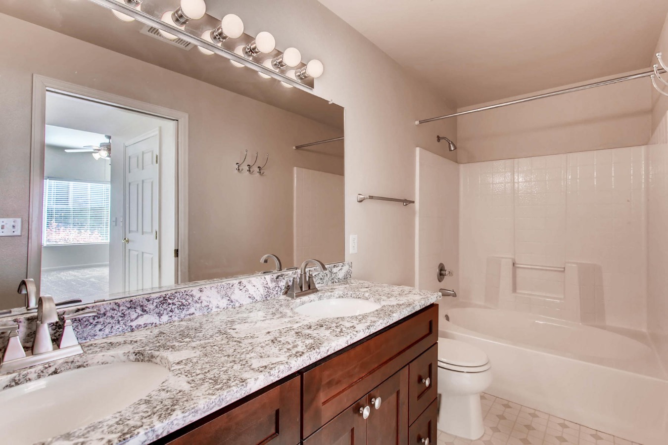 Master Bath W/ Double Sinks & New Cabinets