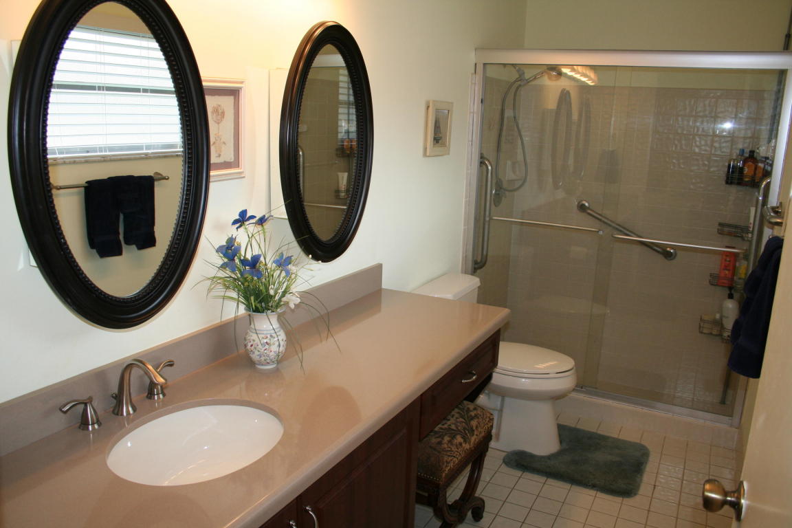 Master bathroom with vanity area