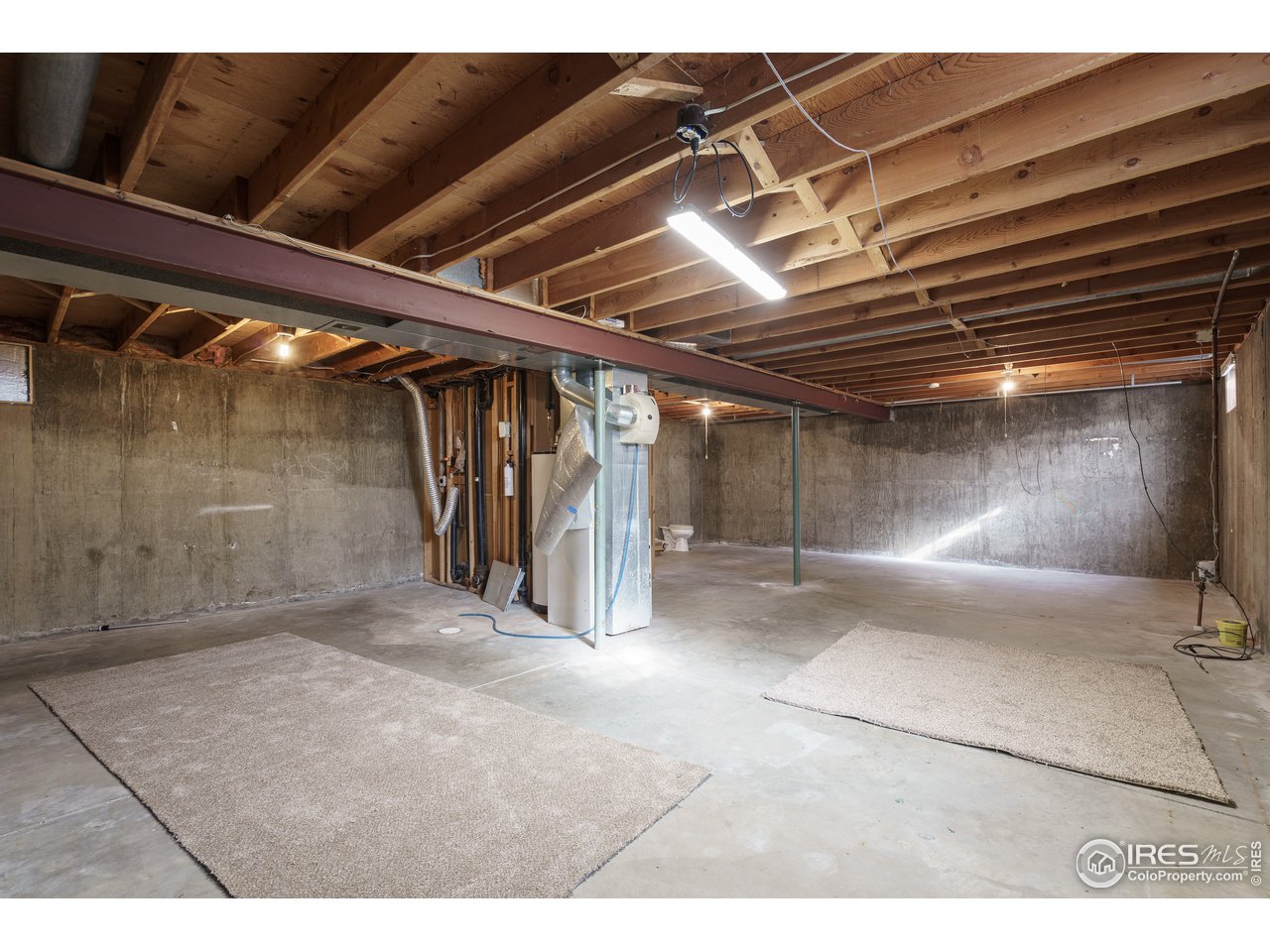 Unfinished Basement Ready for Your Finishing Touch