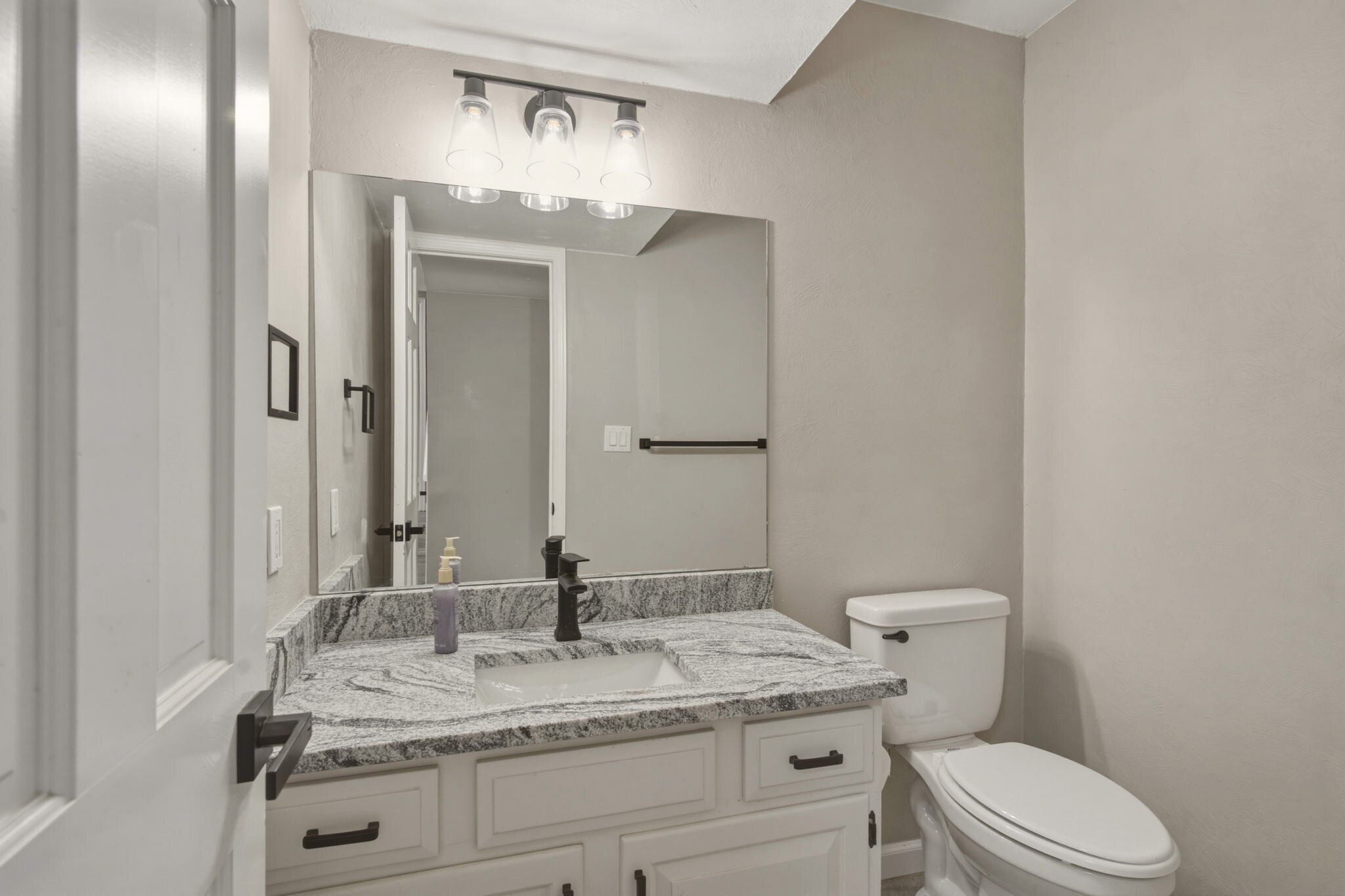 Main level half bath