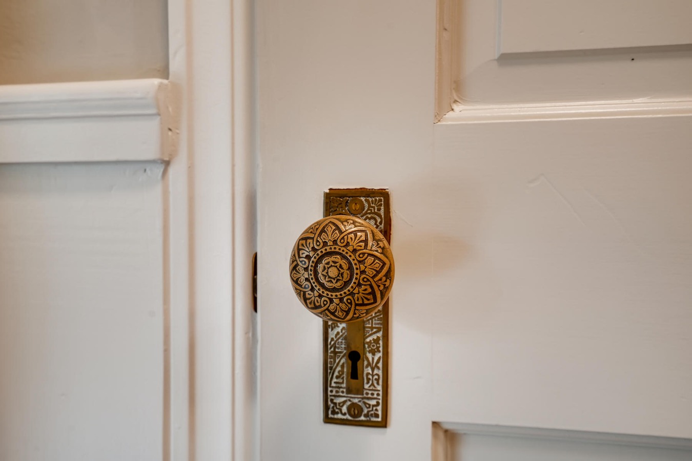 Vintage touches throughout