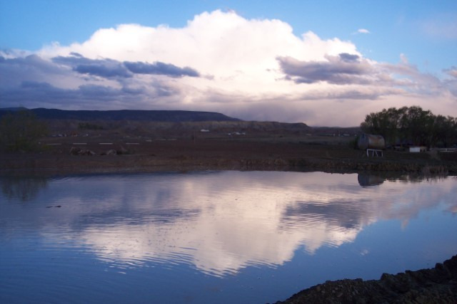 5 acre lake fed by irrigation shares