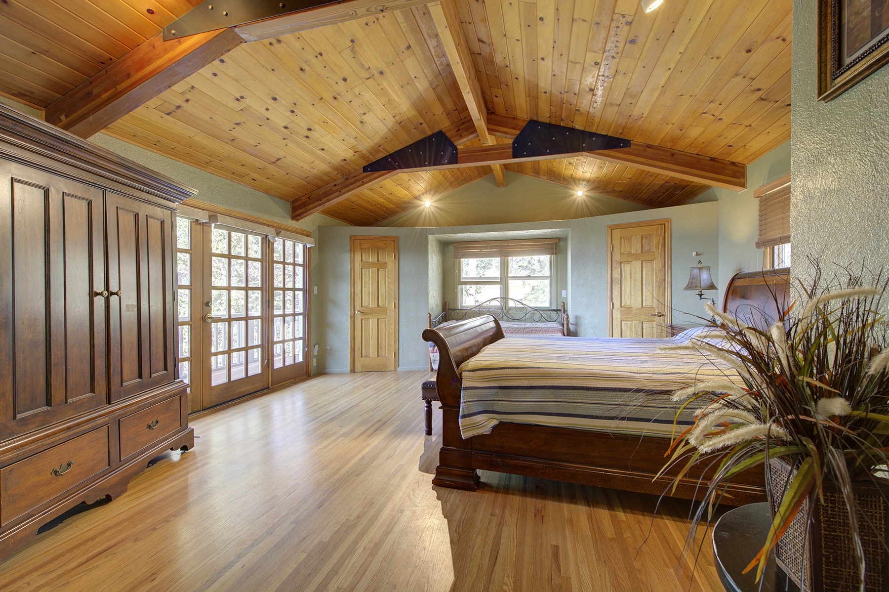Wood ceilings throughout home!