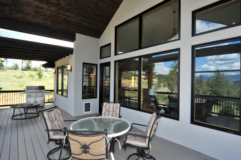 Large covered deck off Kitchen & Great Room